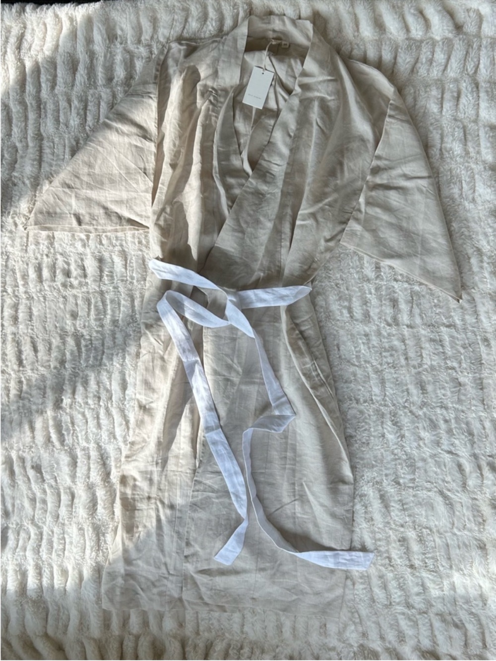 NWT Deiji Studios 02 Kimono in Oatmeal - Picture 7 of 13